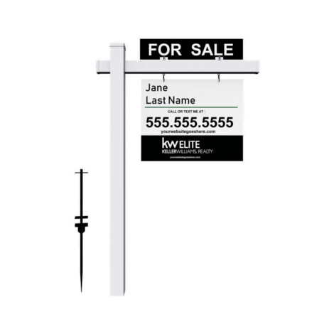 Real Estate Post & Sign 24" x 18"
