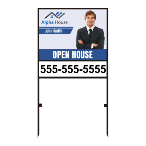 Real Estate Frame & Sign 24" x 18"