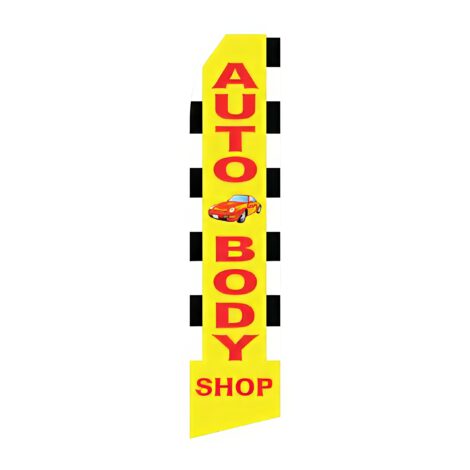 Auto Body Shop Advertising Flag