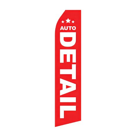 Auto Detail Advertising Flag