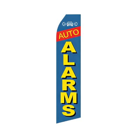 Auto Alarms Advertising Flag