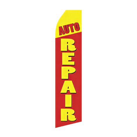 Auto Repair Advertising Flag