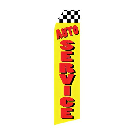 Auto Service Advertising Flag