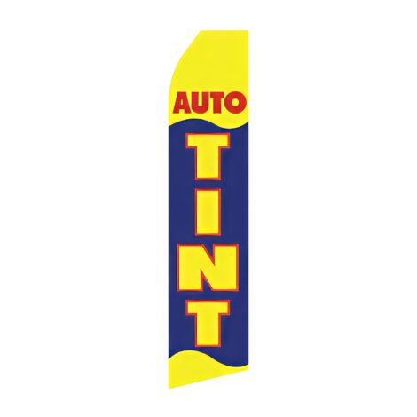 Auto Tint Advertising Flag