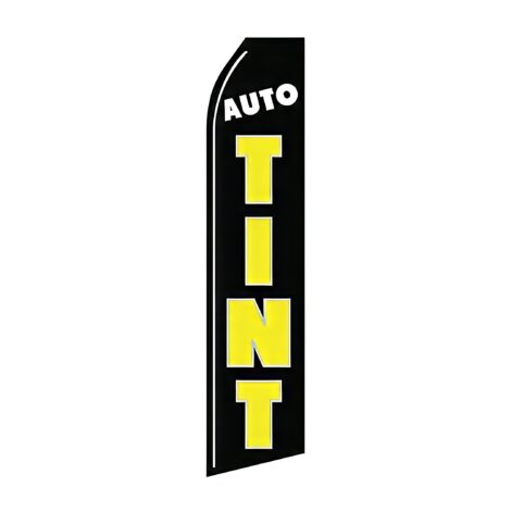 Auto Tint Advertising Flag
