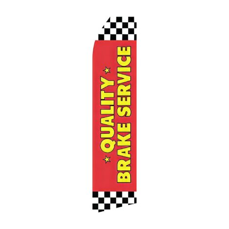 Quality Brake Service Advertising Flag