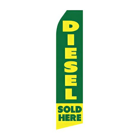 Diesel Sold Here Advertising Flag