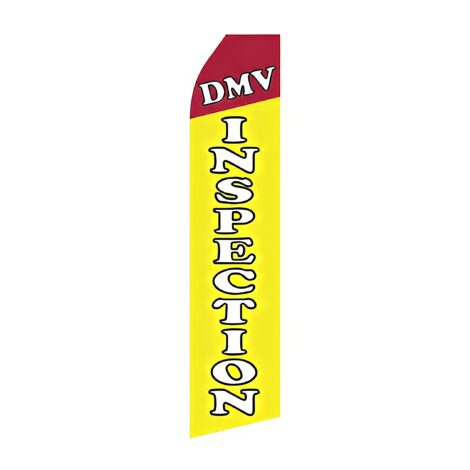 DMV Inspection Advertising Flag
