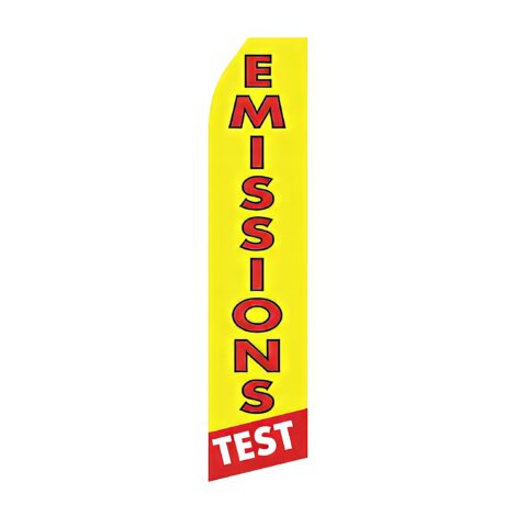 Emissions Test Advertising Flag