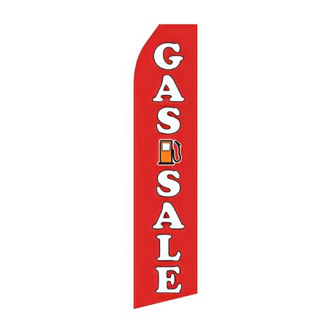 Gas Sale Advertising Flag