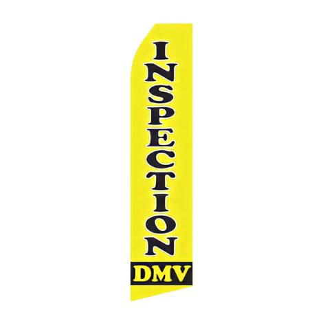 DMV Inspection Advertising Flag