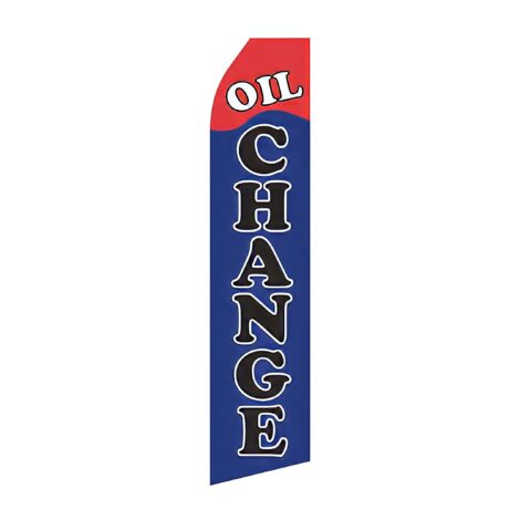 Oil Change Advertising Flag