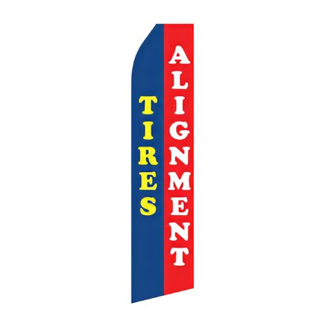 Tires Alignment Advertising Flag