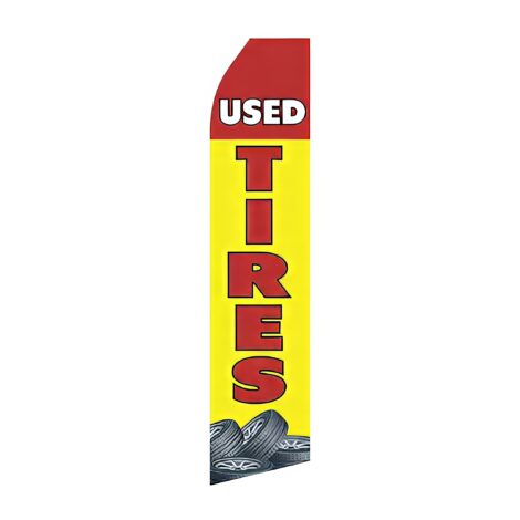 Used Tires Advertising Flag