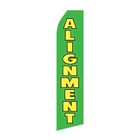 Body Shop Alignment Service Advertising Flag