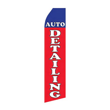 Auto Detailing Advertising Flag