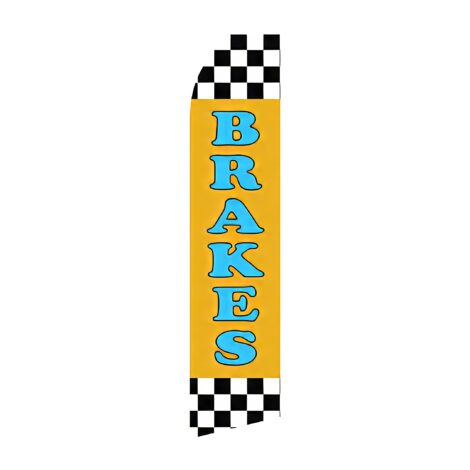 Brakes Service Advertising Flag