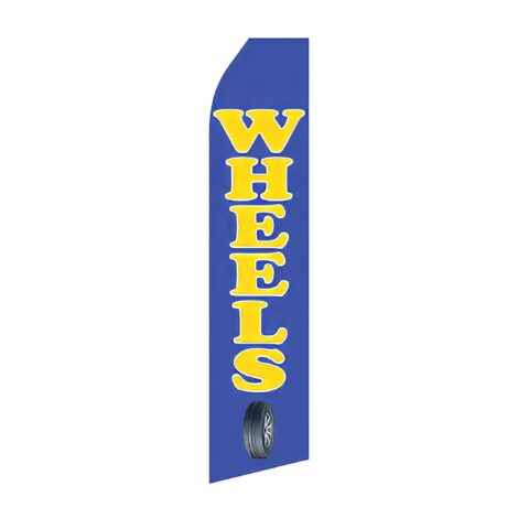Wheels Service Advertising Flag