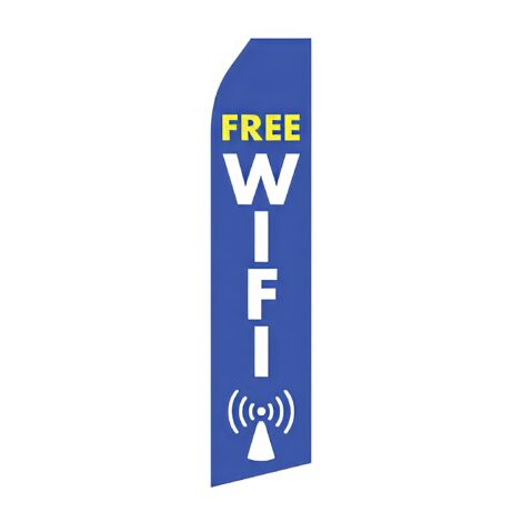Free Wifi Advertising Flag
