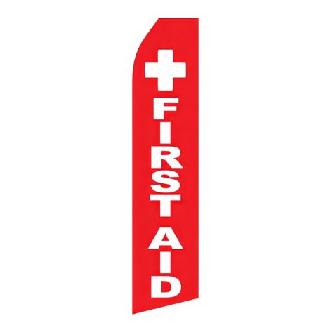 First Aid Advertising Flag