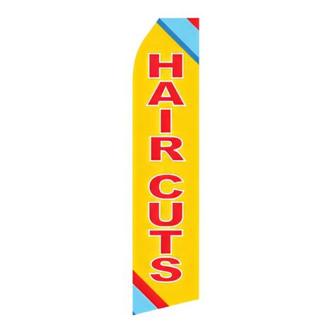 Haircuts Advertising Flag