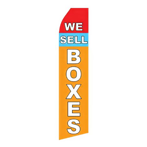 We Sell Boxes Advertising Flag