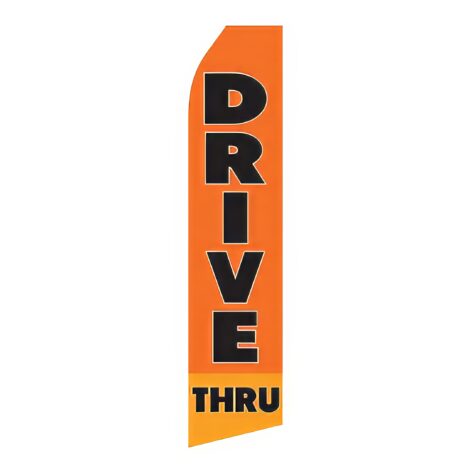 Drive Thru Advertising Flag