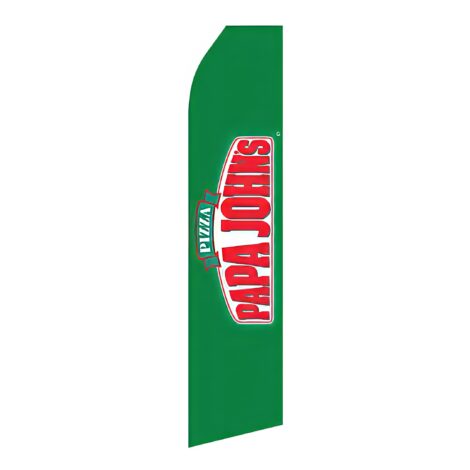 Papa John's Pizza Logo Advertising Flag