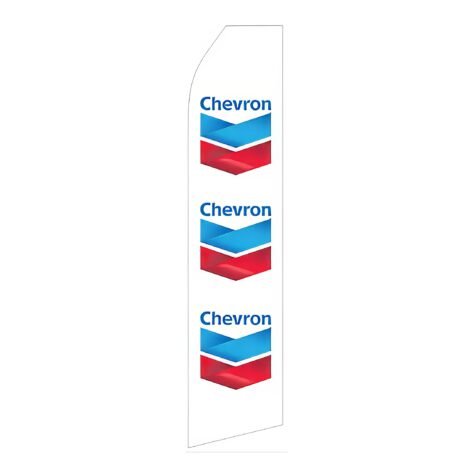 Chevron Gas Logo Advertising Flag
