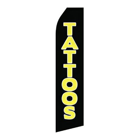Tattoos Advertising Flag