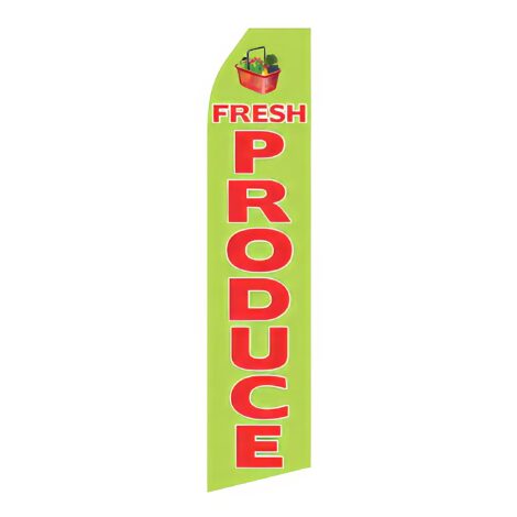 Fresh Produce Advertising Flag