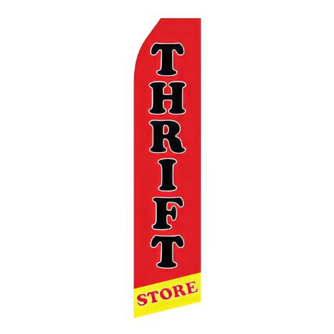 Thrift Store Advertising Flag