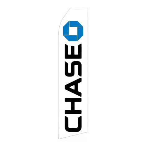 Chase Bank Logo Advertising Flag