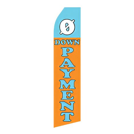 No Down Payment Advertising Flag