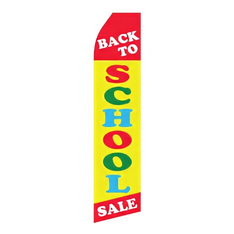 Back to School Sale Advertising Flag