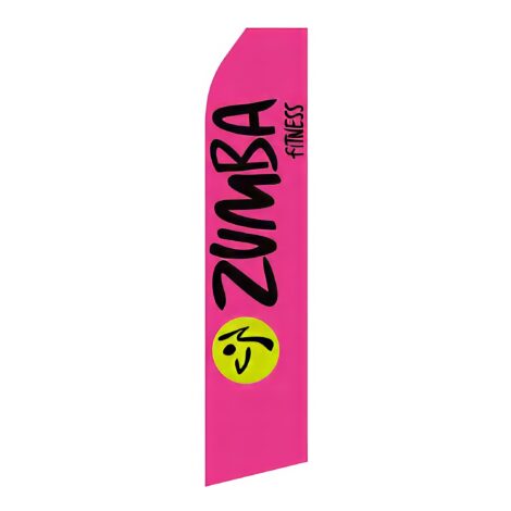 Zumba Fitness Advertising Flag