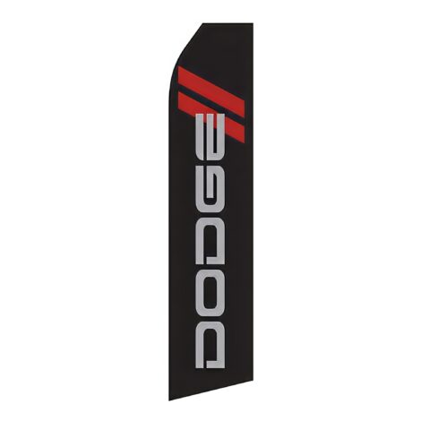 Black Dodge Logo Advertising Flag