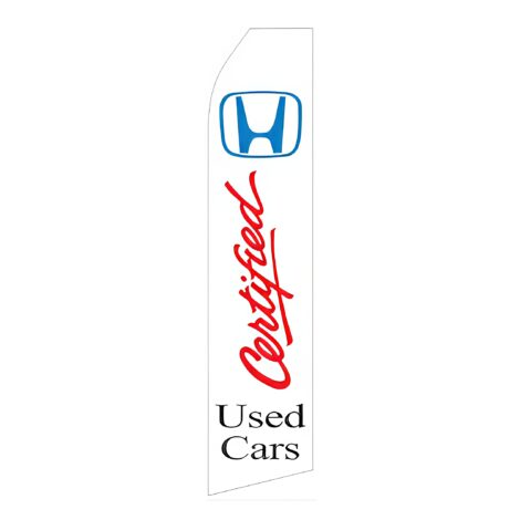 Honda Certified Used Cars Advertising Flag