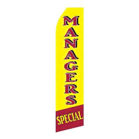 Manager Specials Advertising Flag
