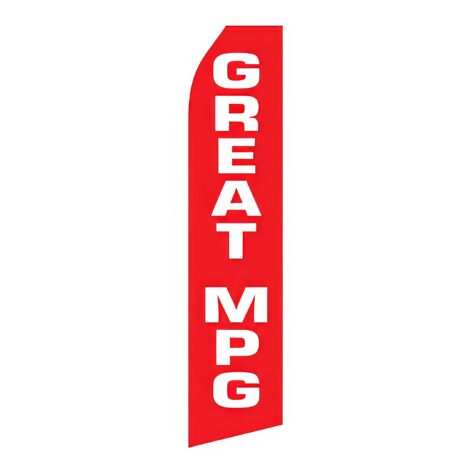 Great MPG Advertising Flag
