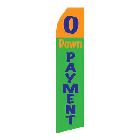 No Down Payment Advertising Flag