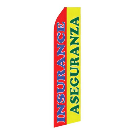 Insurance Aseguranza Advertising Flag