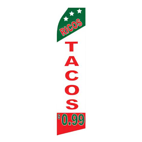 Ricos Tacos Advertising Flag