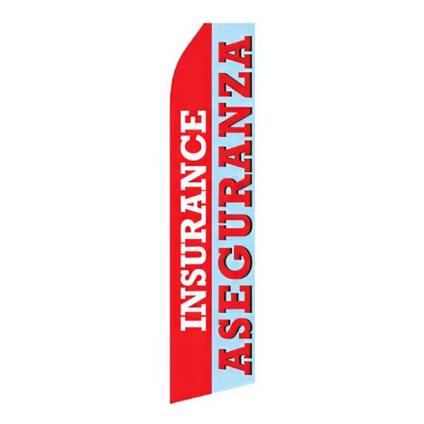 Insurance Aseguranza Advertising Flag