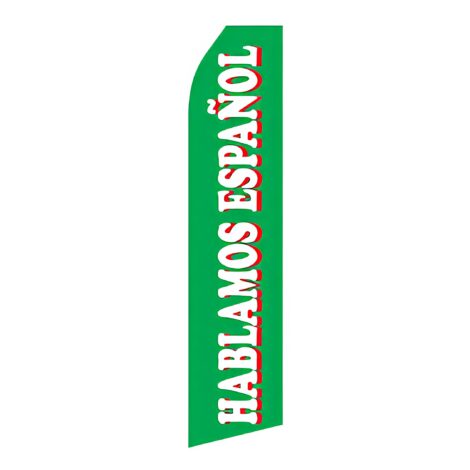 Hablamos Espanol Advertising Flag