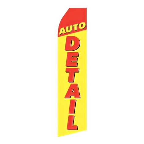 Auto Detail Advertising Flag
