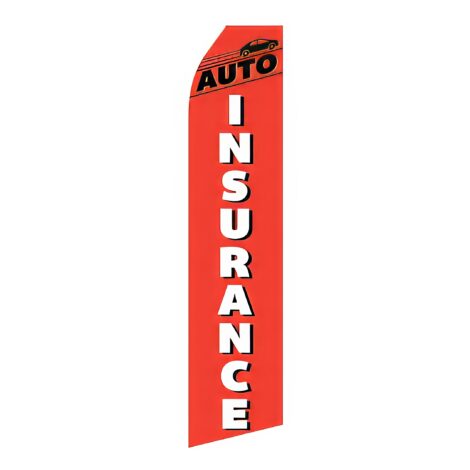 Auto Insurance Advertising Flag