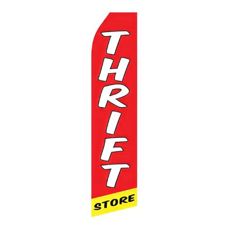 Thrift Store Advertising Flag