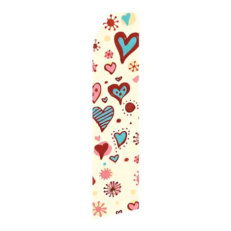 Heart Design Advertising Flag