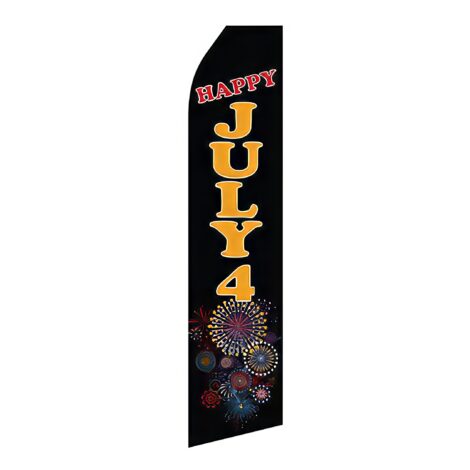 Happy 4th of July Advertising Flag
